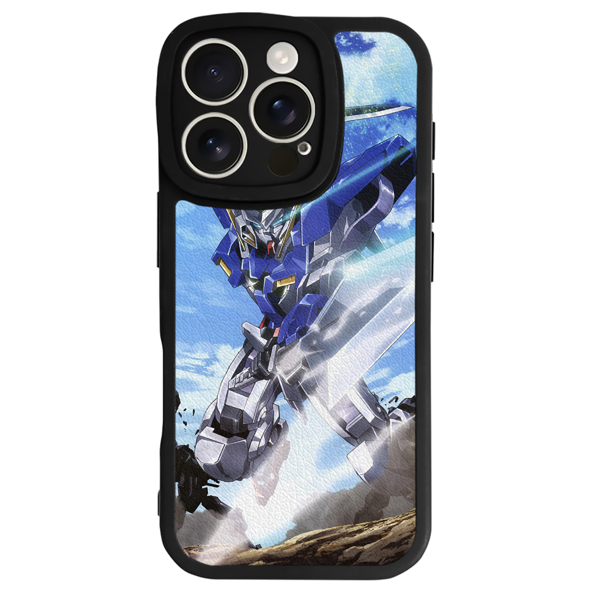（画像用） 機動戦士ガンダム Mobile Suit Gundam 【iPhone 16シリーズ対応】シリコンスマホケース（レザー調） 材質：シリコン